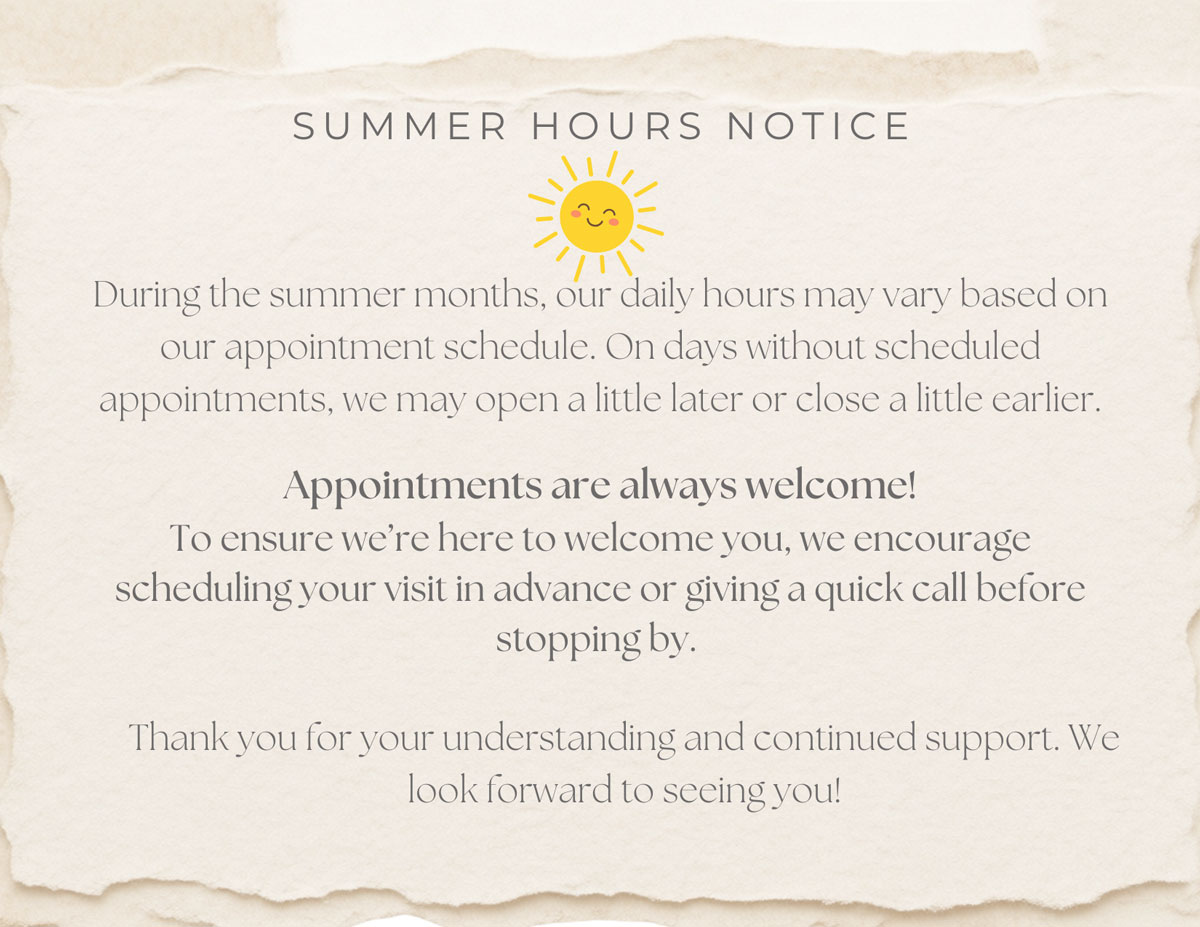 Salt Essentials Summer hours may vary